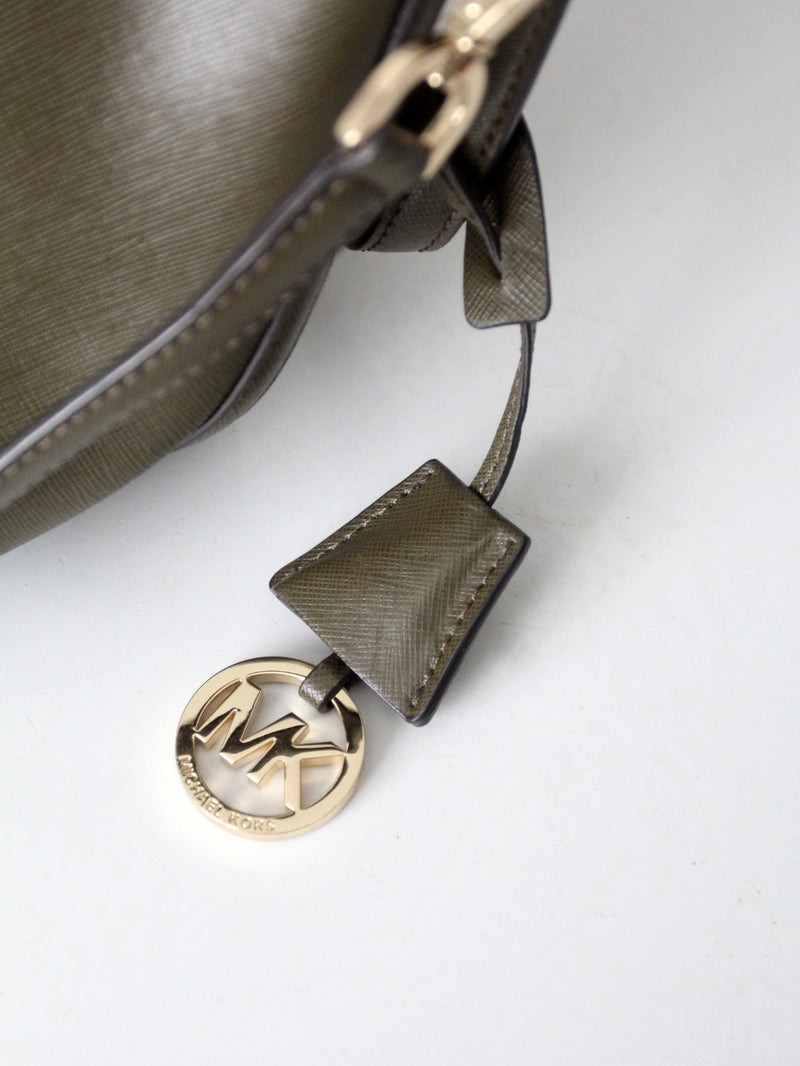 Michael Kors Greenwich leather bucket bag