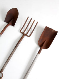vintage garden tool set
