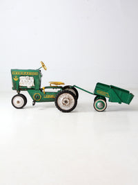 vintage Murray push pedal tractor with cart