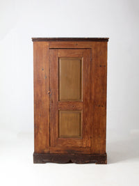 antique mid-19th century corner cupboard