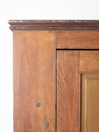 antique mid-19th century corner cupboard