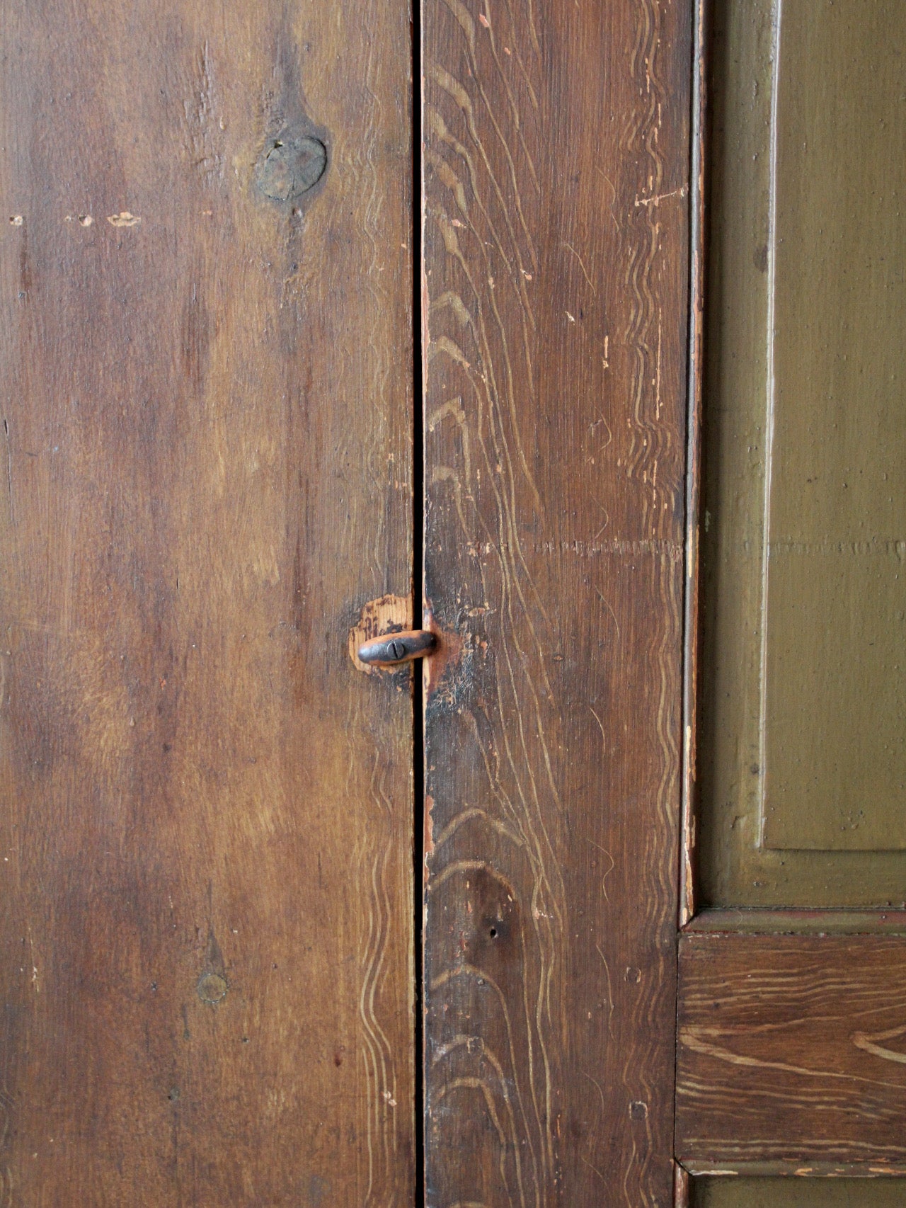antique mid-19th century corner cupboard