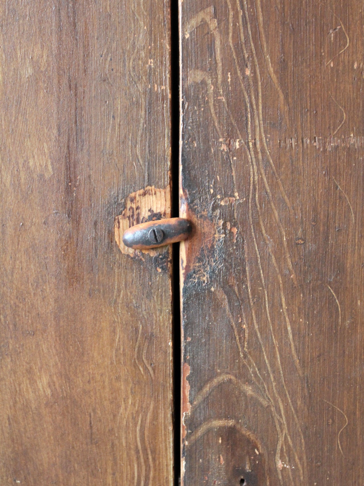 antique mid-19th century corner cupboard