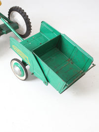 vintage Murray push pedal tractor with cart