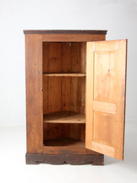 antique mid-19th century corner cupboard