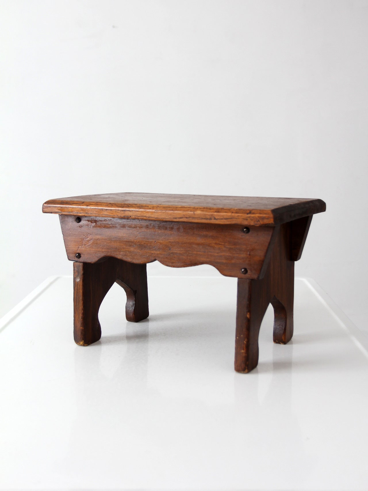 antique farmhouse wooden step stool