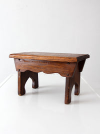 antique farmhouse wooden step stool