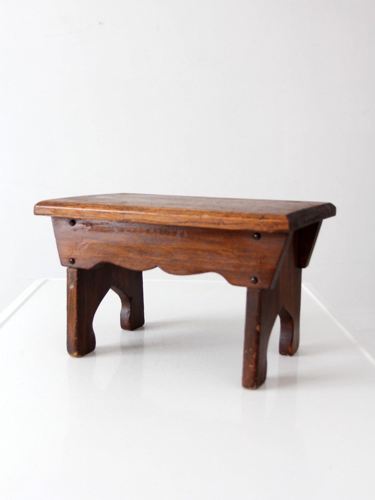 antique farmhouse wooden step stool