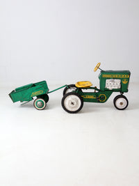 vintage Murray push pedal tractor with cart