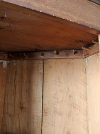 antique mid-19th century corner cupboard