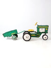 vintage Murray push pedal tractor with cart