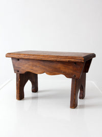 antique farmhouse wooden step stool