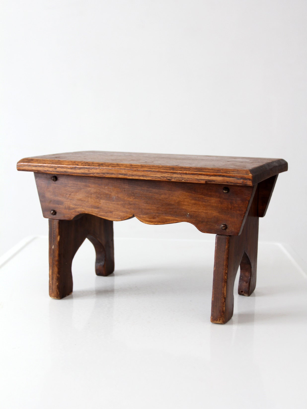 antique farmhouse wooden step stool