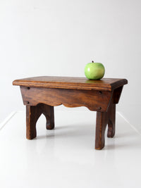 antique farmhouse wooden step stool
