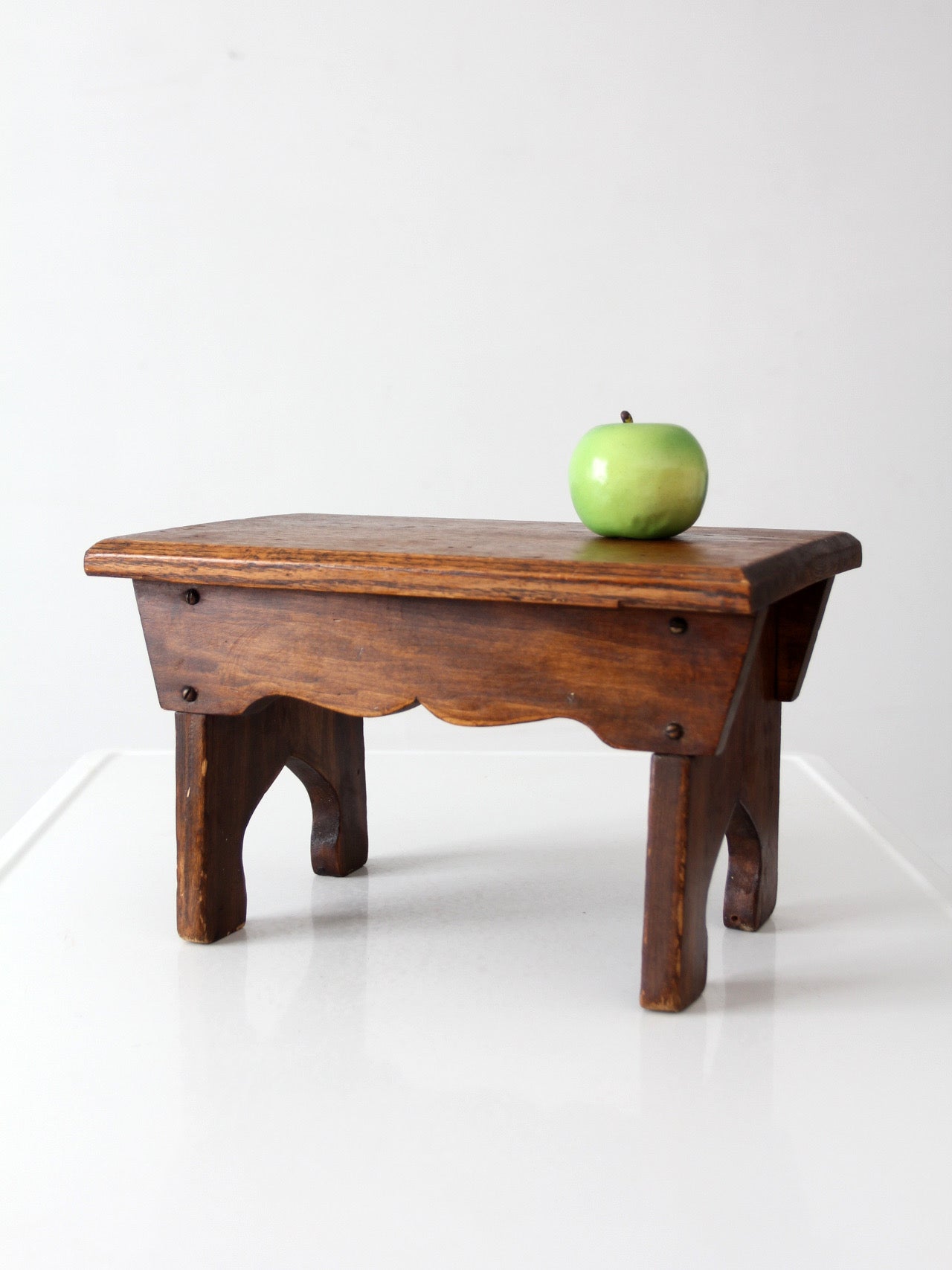 antique farmhouse wooden step stool