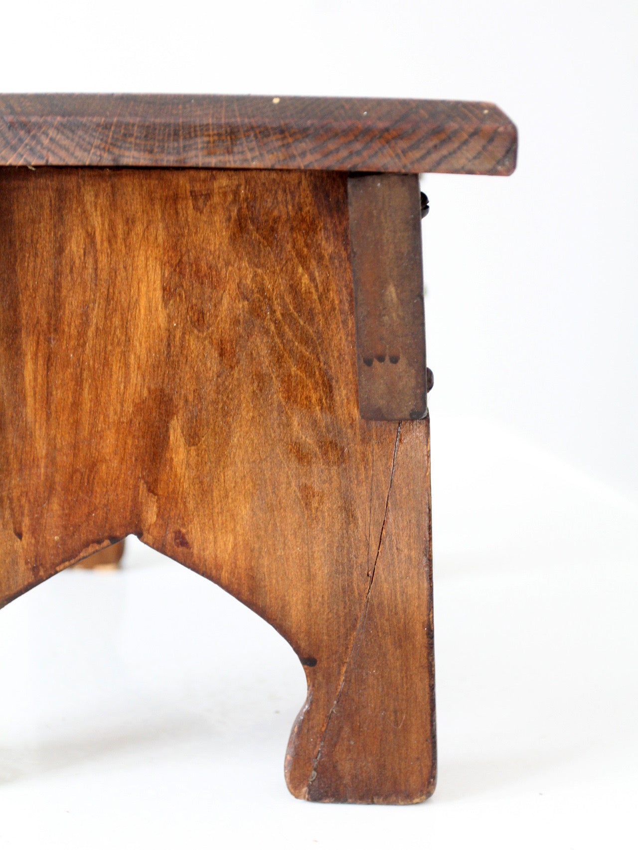 antique farmhouse wooden step stool