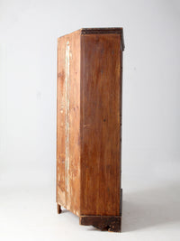 antique mid-19th century corner cupboard