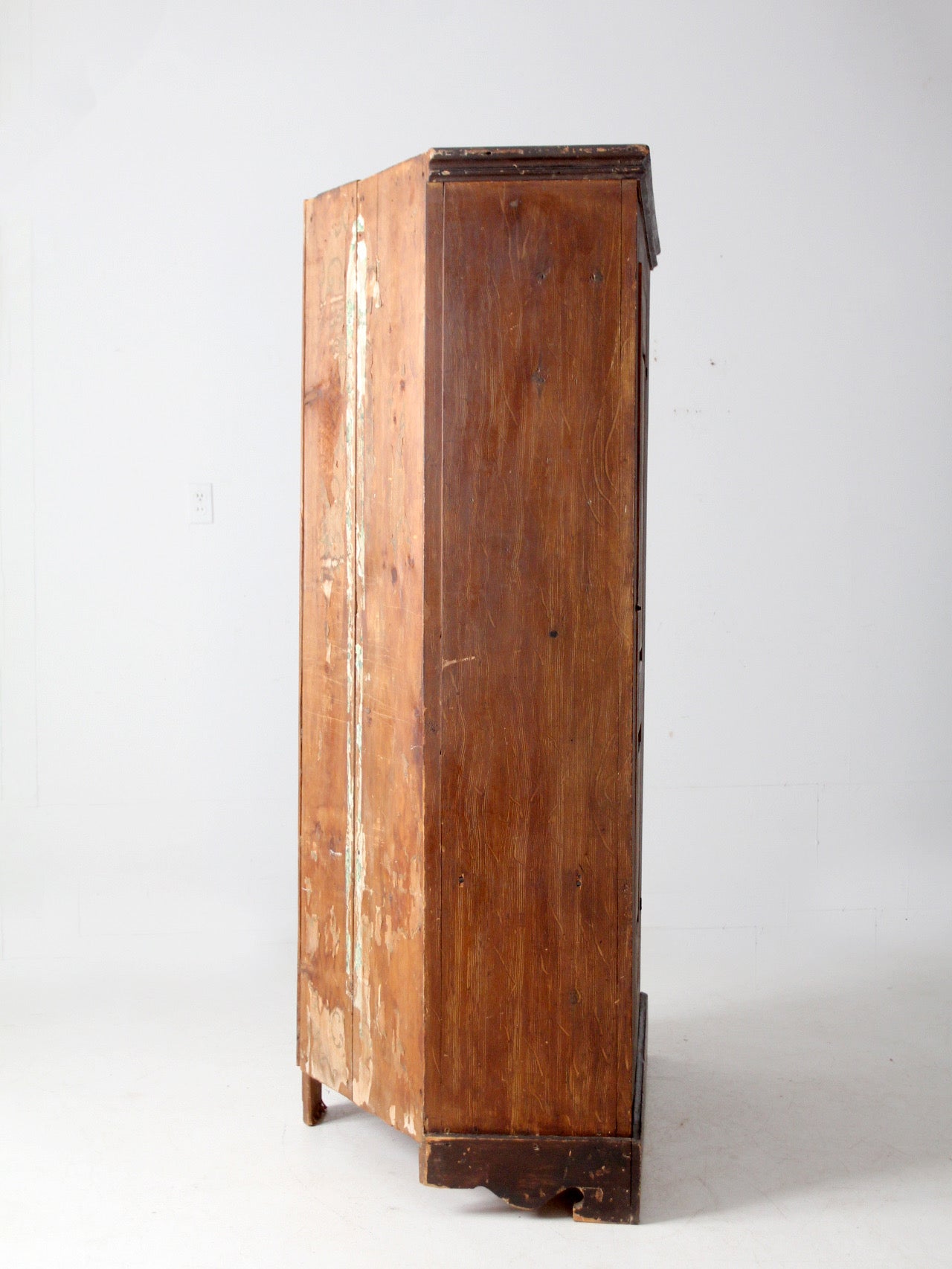 antique mid-19th century corner cupboard