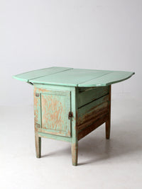 antique enamel-top Hoosier kitchen work table