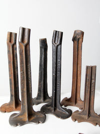 19th century cobblers tools: forms and anvils