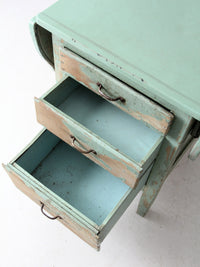 antique enamel-top Hoosier kitchen work table