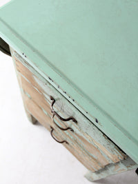 antique enamel-top Hoosier kitchen work table