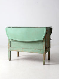 antique enamel-top Hoosier kitchen work table