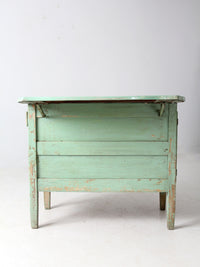 antique enamel-top Hoosier kitchen work table