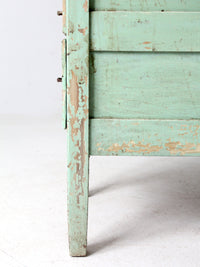 antique enamel-top Hoosier kitchen work table