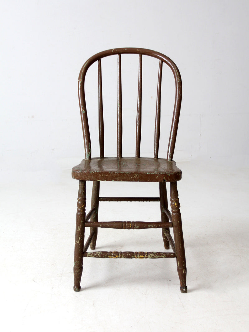 antique painted Windsor farmhouse chair