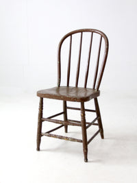 antique painted Windsor farmhouse chair