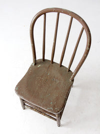 antique painted Windsor farmhouse chair