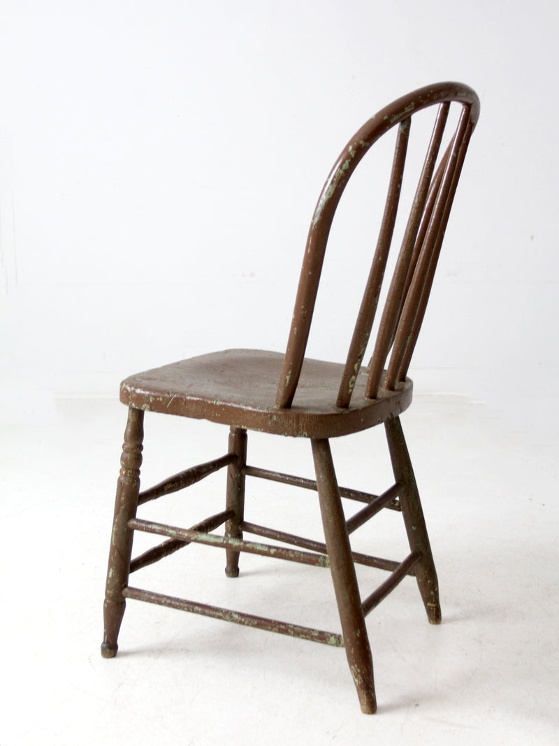 antique painted Windsor farmhouse chair