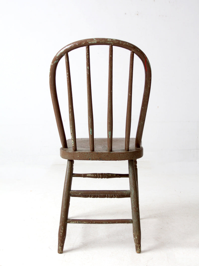 antique painted Windsor farmhouse chair