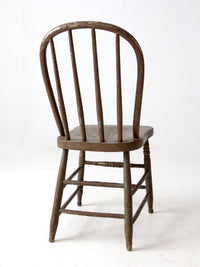antique painted Windsor farmhouse chair