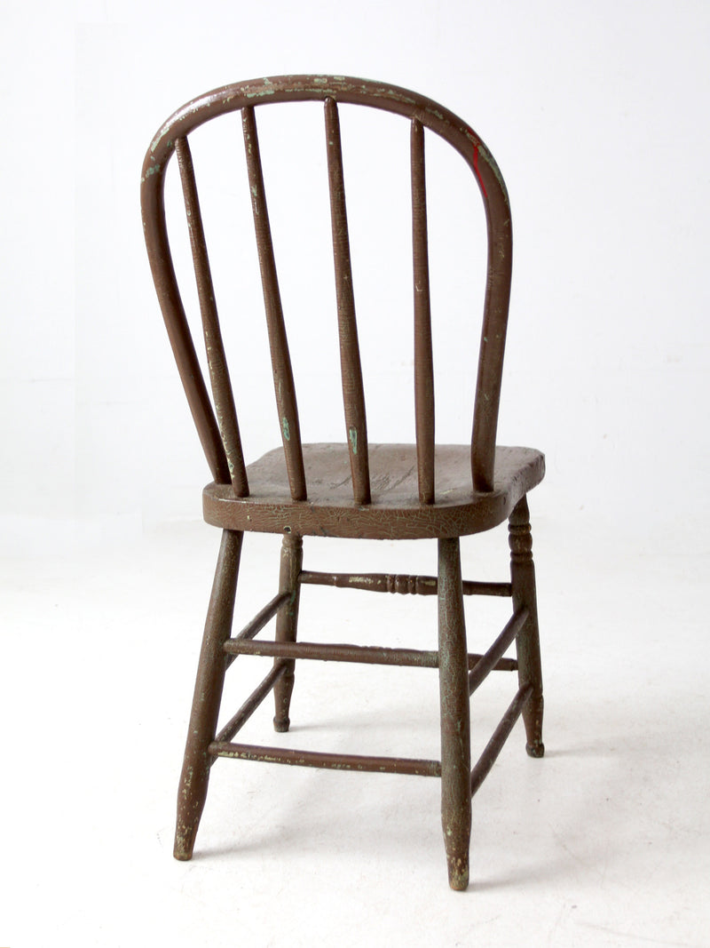 antique painted Windsor farmhouse chair