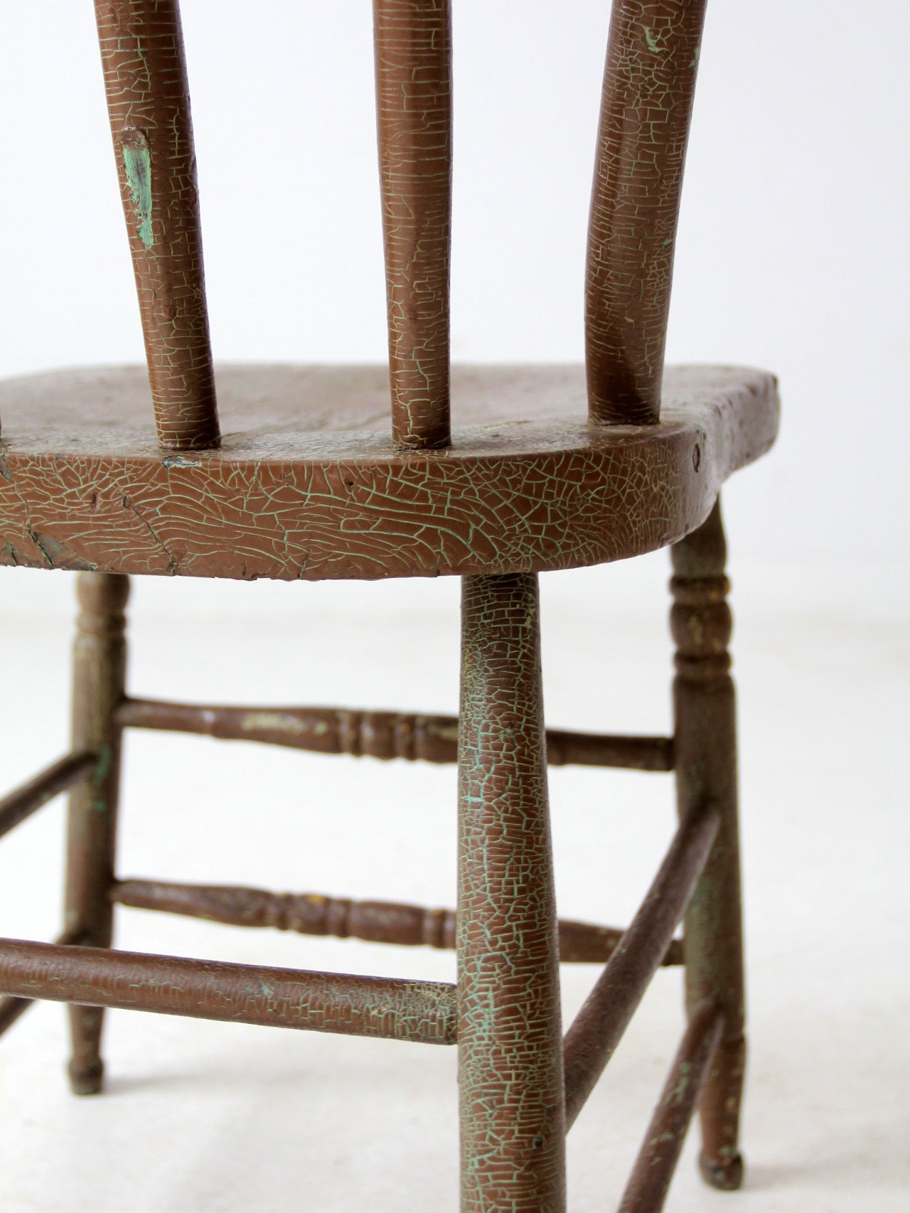 antique painted Windsor farmhouse chair