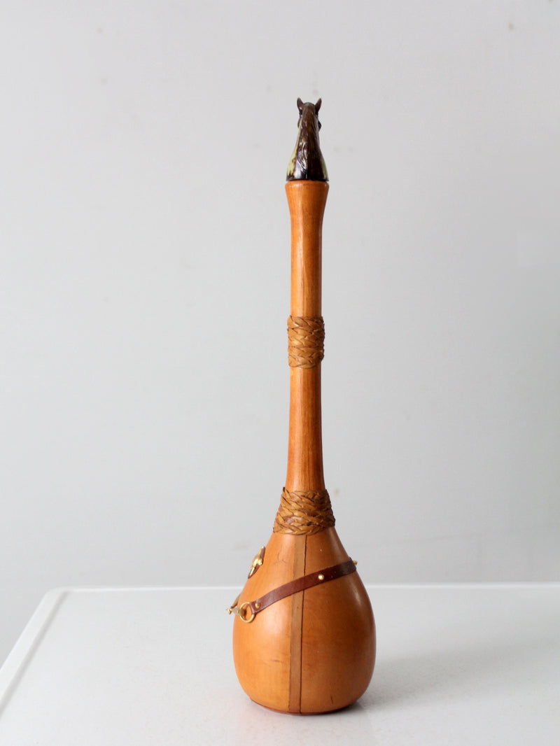 vintage Italian equestrian decanter bottle