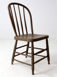 antique painted Windsor farmhouse chair