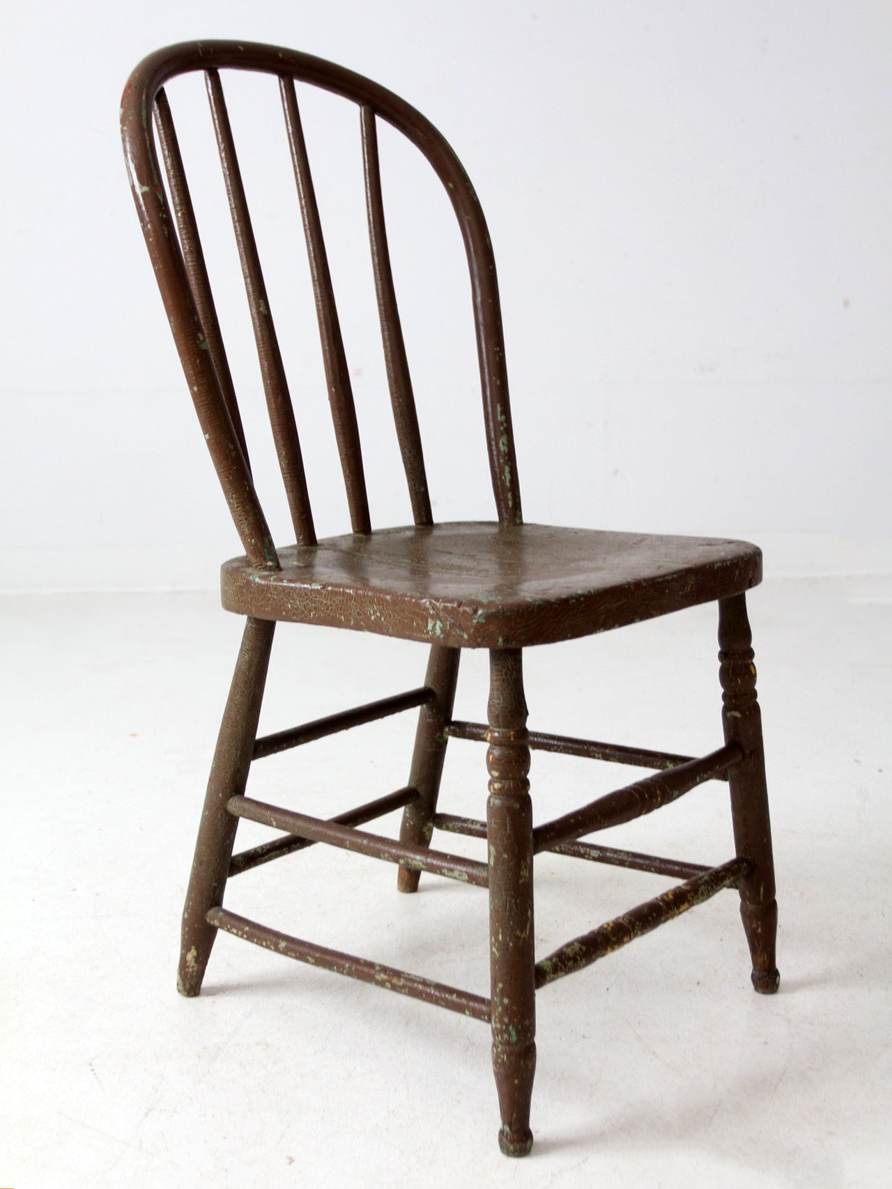 antique painted Windsor farmhouse chair
