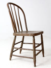 antique painted Windsor farmhouse chair