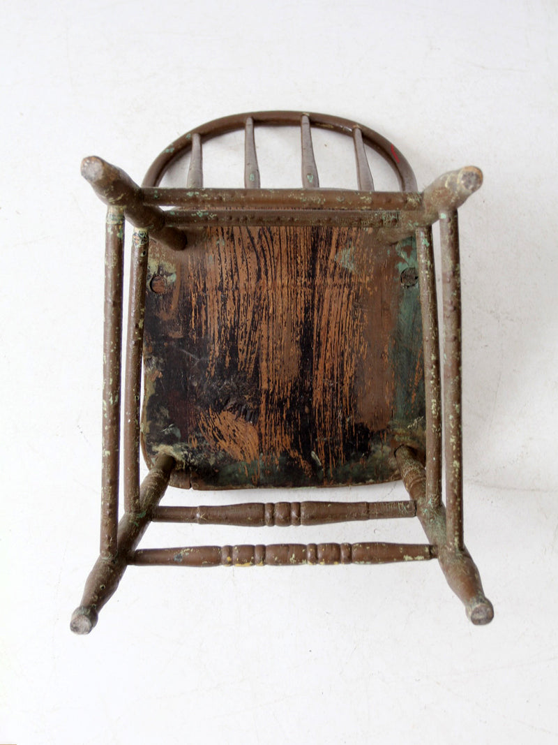 antique painted Windsor farmhouse chair