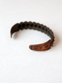 vintage Mexican copper cuff bracelet