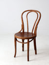 antique Herhold Chair Co bentwood cafe chair