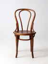 antique Herhold Chair Co bentwood cafe chair