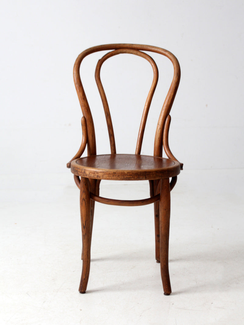 antique Herhold Chair Co bentwood cafe chair