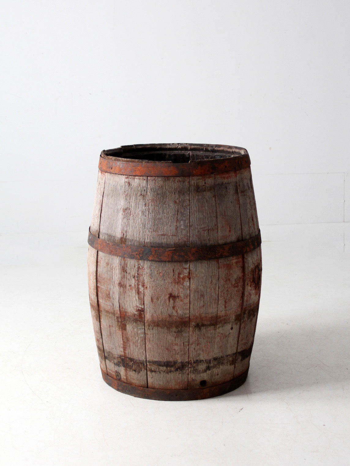 antique wooden barrel
