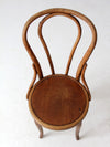 antique Herhold Chair Co bentwood cafe chair