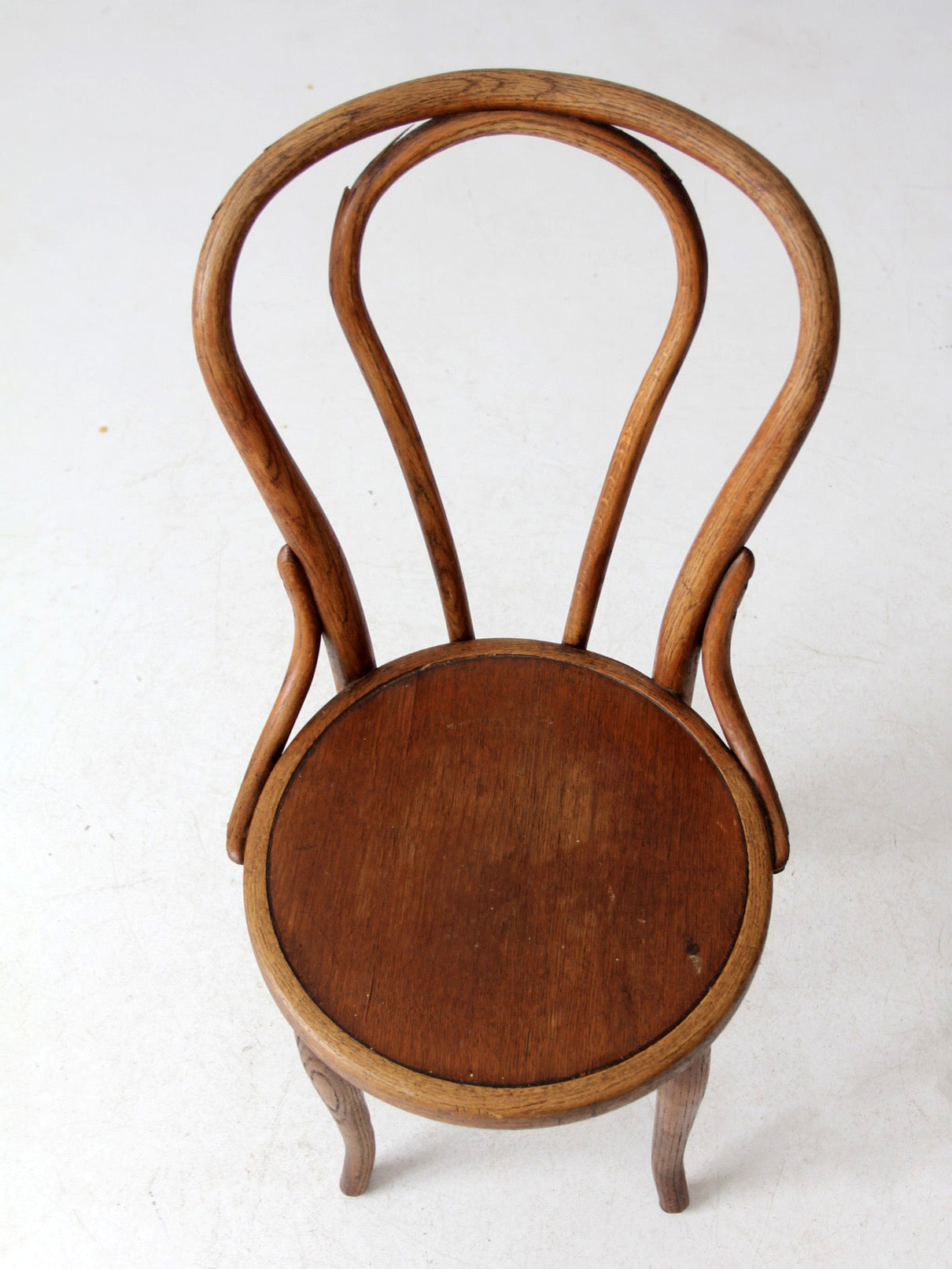 antique Herhold Chair Co bentwood cafe chair