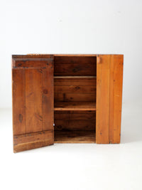 antique primitive cupboard